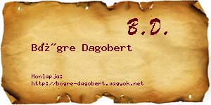 Bögre Dagobert névjegykártya